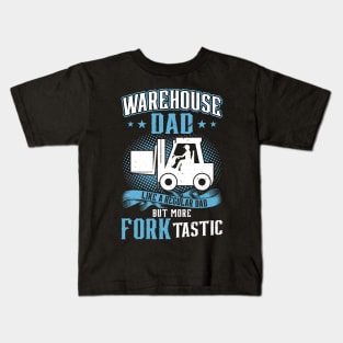 Warehouse Dad - Forklift Operator Kids T-Shirt